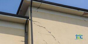 External wall cracks