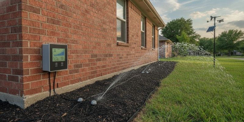 Foundation Watering in Texas: How ET-Based Watering Protects Your Home